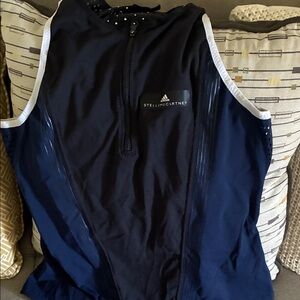 Adidas by Stella McCartney Black and White Sleeveless Top